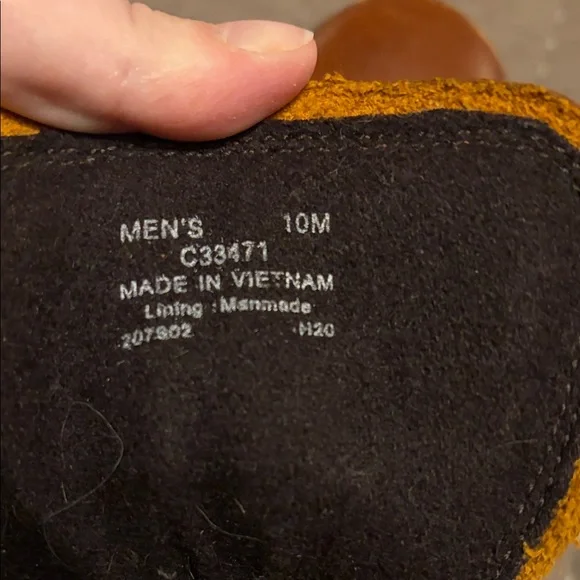 Cole Haan Men's Tan Leather Hiking Boots - Picture 3 of 4